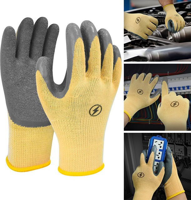 VIBRATITE Elektriker-Isolierhandschuhe mit Touchscreen-Funktion, Spannungsfestigkeit 400 V für Sicherheits- und Industrieschutz - Bild 1