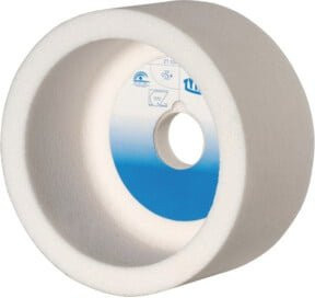 TYROLIT Topf-Schleifscheibe keramisch Typ EK80, Farbe: weiß, Durchmesser: 80 mm, Breite: 40 mm, Höhe: 20 mm - Bild 1