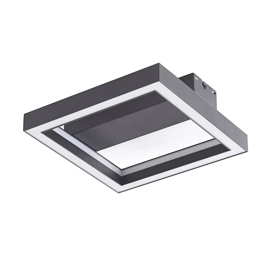 Lucande Smart Home LED Deckenlampe Tjado in Schwarz, dimmbar mit Leselampe und Fernbedienung, moderne Metall-Wohnzimmerleuchte - Bild 2
