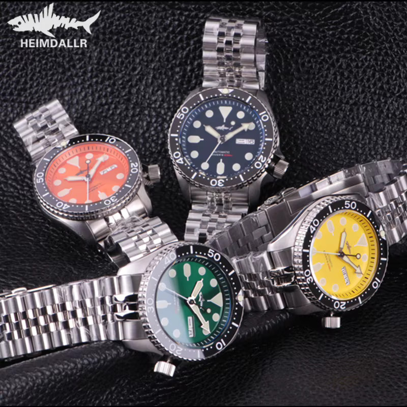 HEIMDALLR Taucheruhr, Automatik, Edelstahl, Schwarz, Saphirglas, Herren - Bild 4