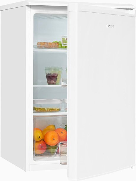 Exquisit KS17-V-031E Vollraumkühlschrank in Weiss mit LED-Innenbeleuchtung und reversibler Tür, H: 131,0 cm, B: 57,4 cm, T: 55,0 cm - Bild 1