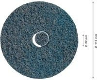 Bosch Expert N477 SCM Vlies-Schleifscheibe für Winkelschleifer, sehr fein, Durchmesser: 115 mm, Bohrungs-Ø: 22 mm, Blau - Bild 1