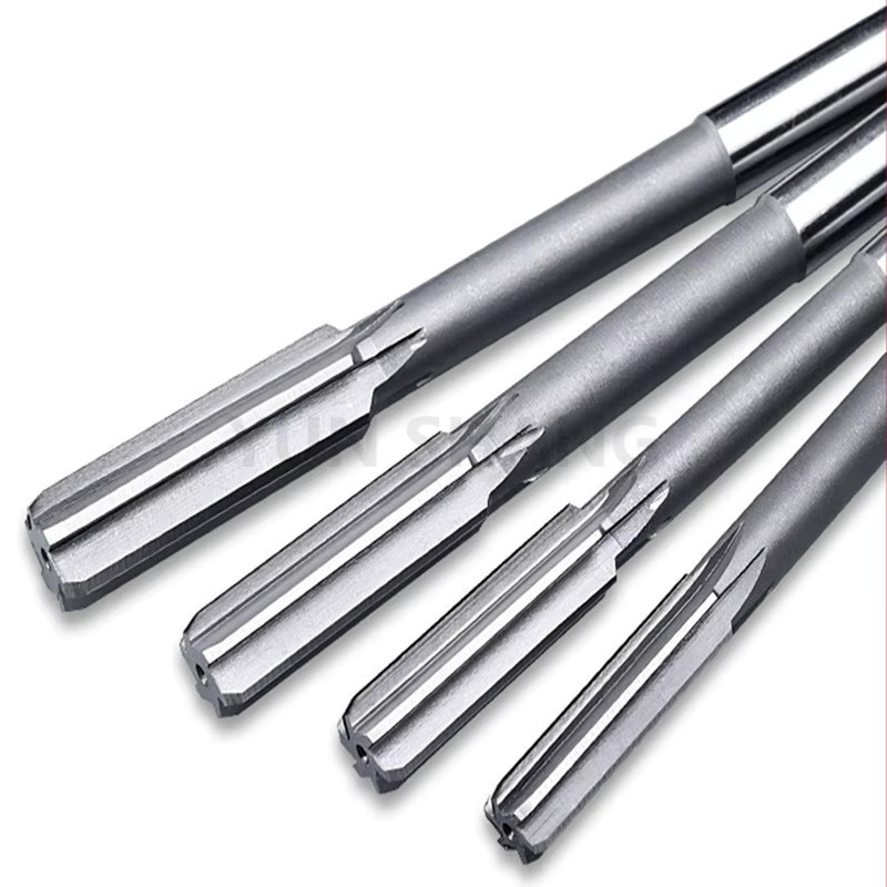 HSS Reibahle H7 mit geradem Schaft und 6 Flöten für CNC-Maschinen, Silber, Durchmesser 3mm-20mm - Bild 3