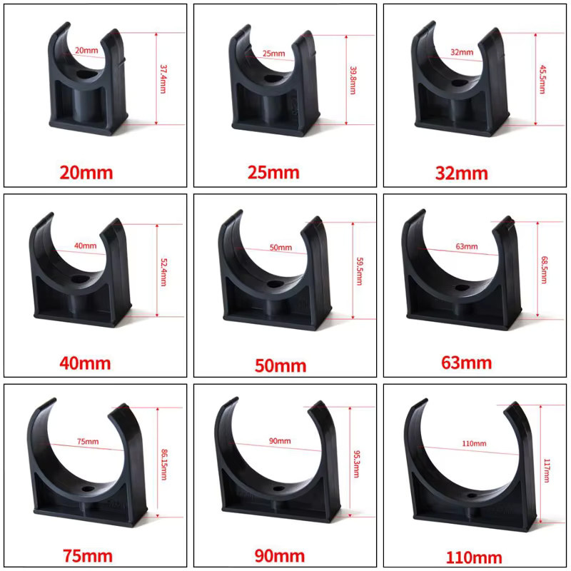 SgooHan UPVC-Rohrklemmenverbinder für Gartenbewässerung und Aquarium, Innendurchmesser: 20 bis 110 mm - Bild 3