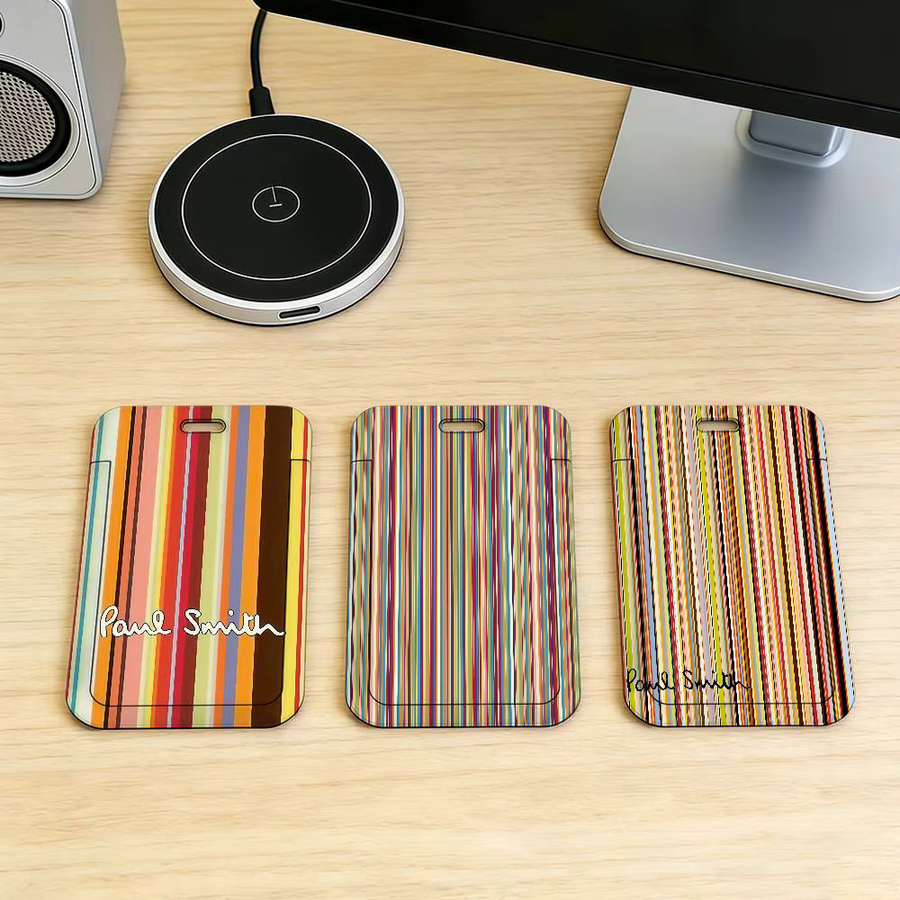 P-PaulS-ES Ausweishalter aus Kunststoff mit weichem Halsband in Multicolour für Büropersonal - Bild 5