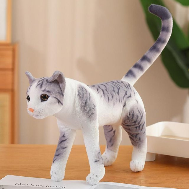 Simulation stehende Kätzchenpuppe, Plüschtier, Katze Puppe, 35cm - Bild 1