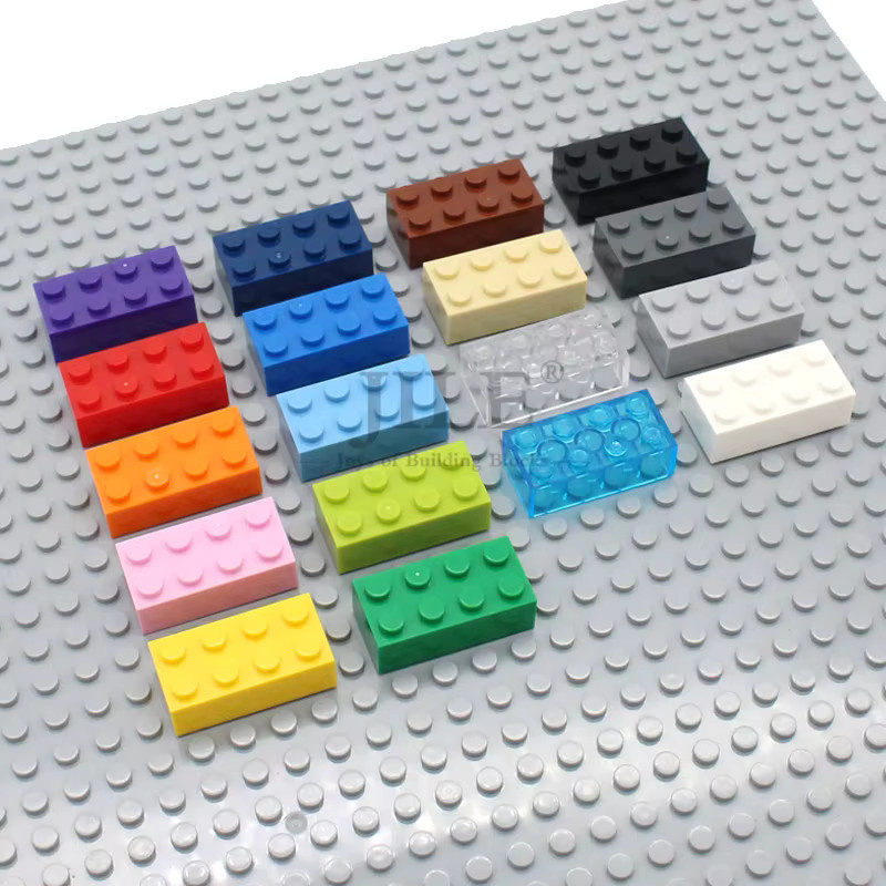Jile Creative Brick 2x4 3001 Basics, Bausteine, 100-teiliges Set, Bunt / Mehrfarbig, Weiß - Bild 2