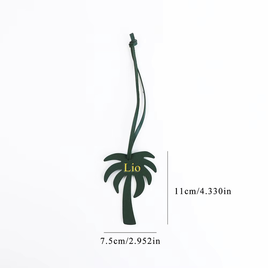 CNGRANDBAG Lederanhänger, Kokospalmen-Motiv, Charm - Bild 2