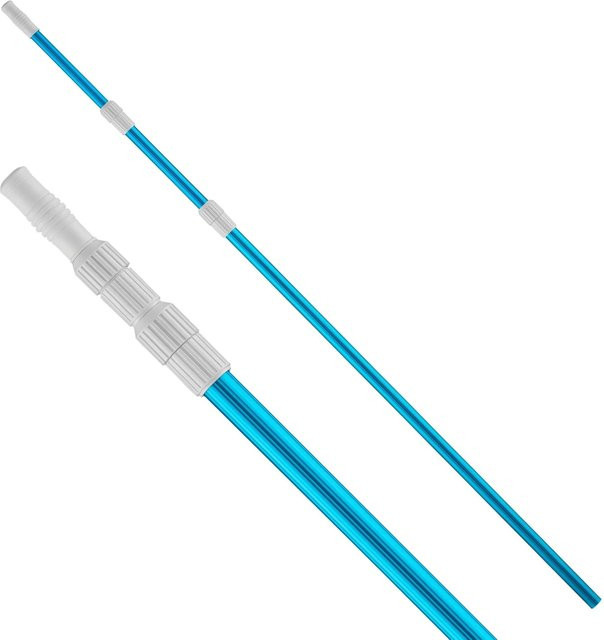 Wiltec Teleskopstange für Poolreiniger und Bodensauger, blau, Länge: 360 cm - Bild 1