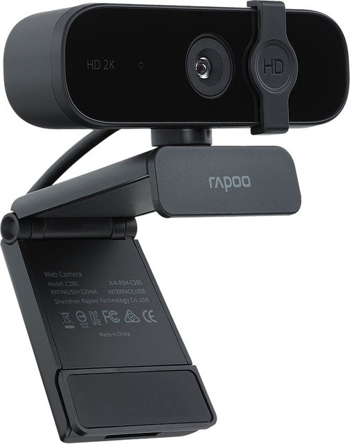 Rapoo XW2K Full-HD-Webcam in 2K Auflösung mit Autofokus, Schwarz - Bild 1