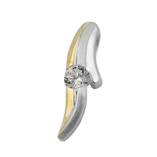 Colfem Anhänger bicolor, Zirkonia, 925 Silber - Bild 1