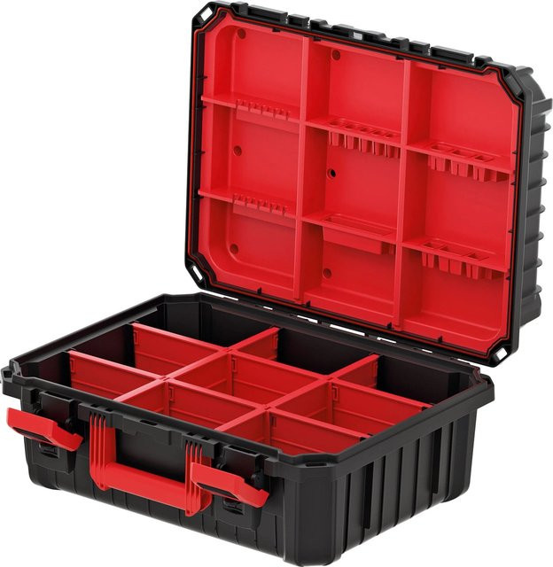 Kistenberg Maschinenkoffer Schwarz-Rot mit Einsätzen B/T/H: 44,5 x 36 x 21,6 cm - Bild 1