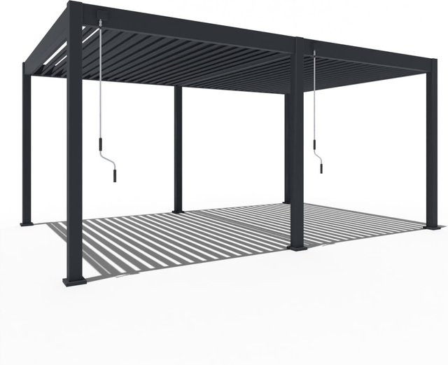PergoLine Superior Pergola Anthrazit B: 360 cm, T: 530 cm - Bild 1