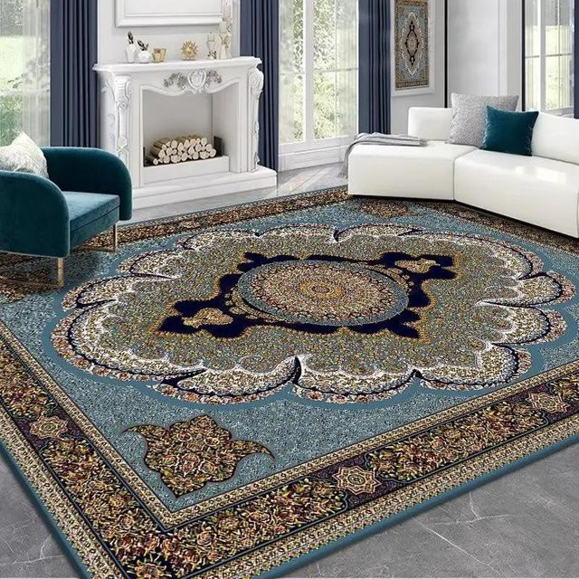 Karpetti Luxusteppich Persischrot mit floralem Design, rutschfest und waschbar, B/T: 80 x 120 cm - Bild 1