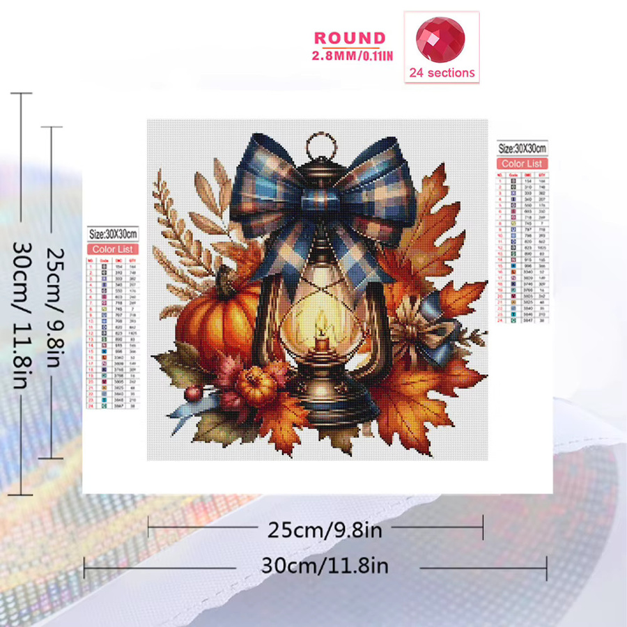 EverShine DIY Diamantmosaik Set Landschaft Kürbis Kreuzstich Kit in Multicolour - Bild 2