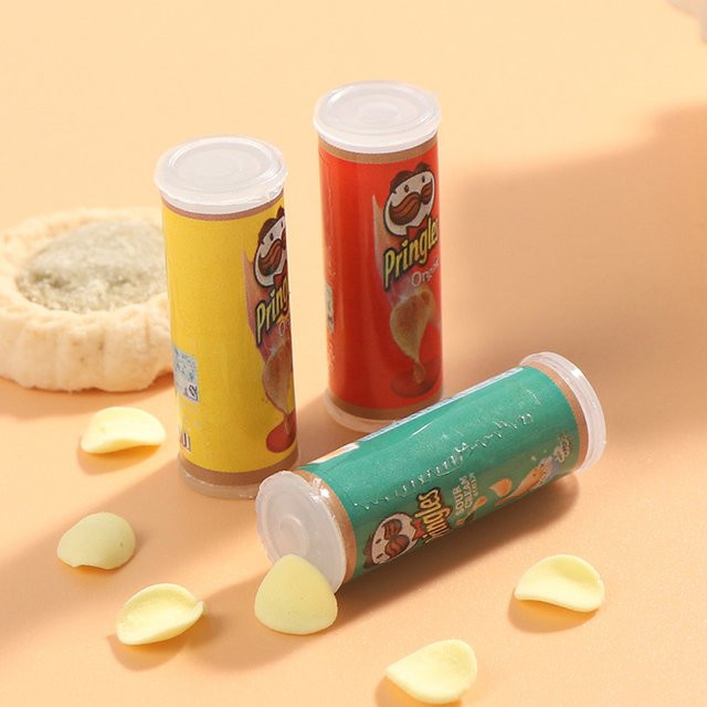 DIAPER&CORED Miniatur Lebensmittel Kartoffel Chips Flaschen, 3-teiliges Set - Bild 1