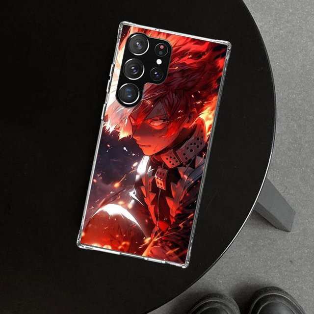 Handyhülle mit Todoroki Shoto My Hero Academia Kunstmotiv für Samsung Galaxy S26 S25 S24 S23 S22 S21 Serie, Multicolor - Bild 1