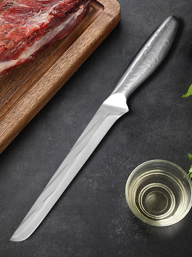 GuanQi Chefmesser aus Edelstahl in Silber für Fleisch, Obst, Gemüse und Fisch - Bild 7