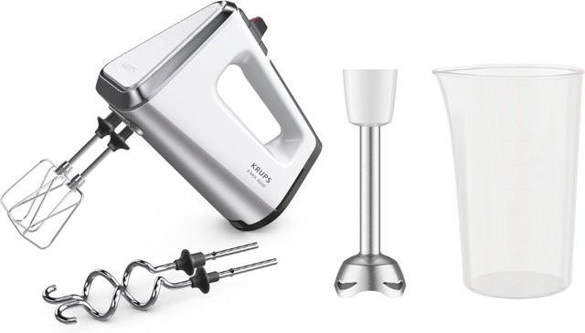 Krups 3 Mix 9000 GN9121 Handmixer-Set in Weiß - Bild 1