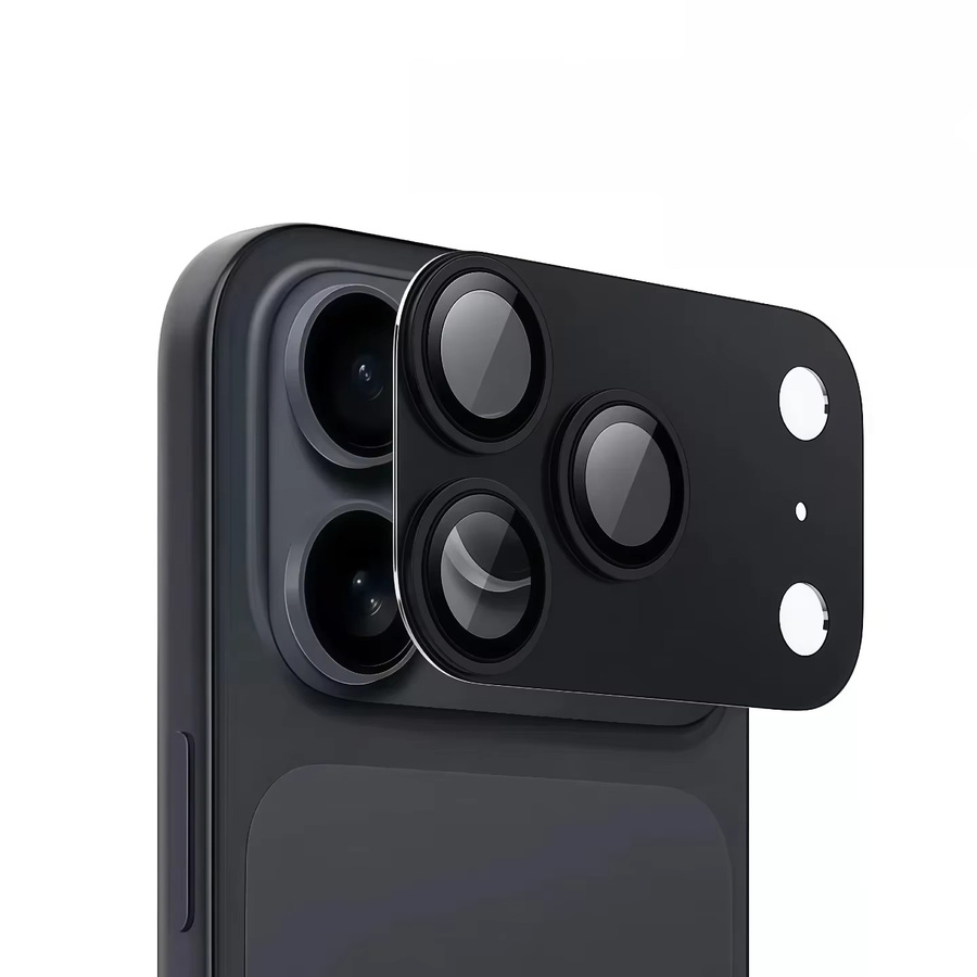 9H AR Armor Kamera-Objektivschutz für iPhone 17 Pro/Pro Max mit Aluminium-Metallring und gehärtetem Glas in Orange - Bild 6