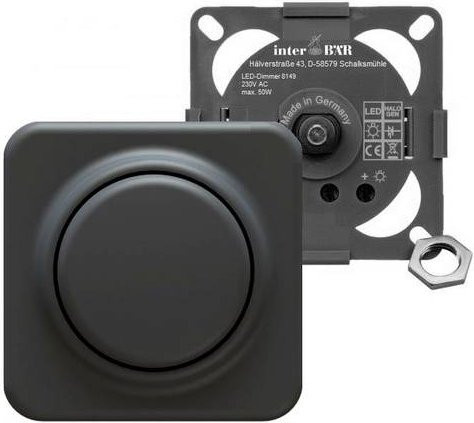 InterBär Möbeleinbau-Dimmer 8149-004.01 Schwarz - Bild 1