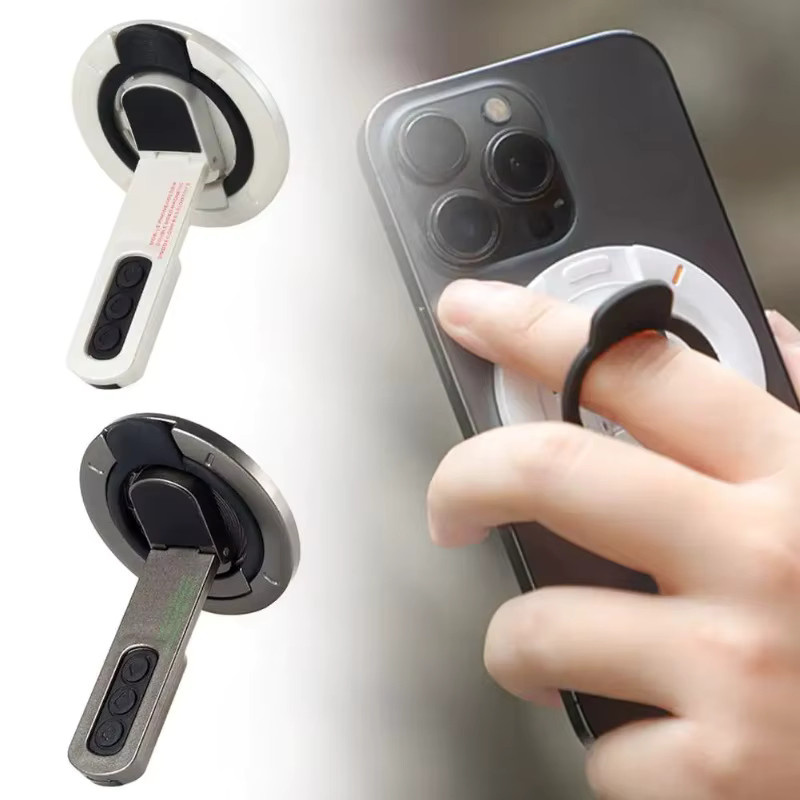 Magnetischer Fingerringhalter in Grau: Drehbarer und multifunktionaler Telefonständer für dein iPhone - Bild 2