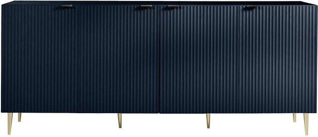 Sideboard Yesinia in Marineblau mit Goldakzenten, Breite: 190 cm - Bild 1