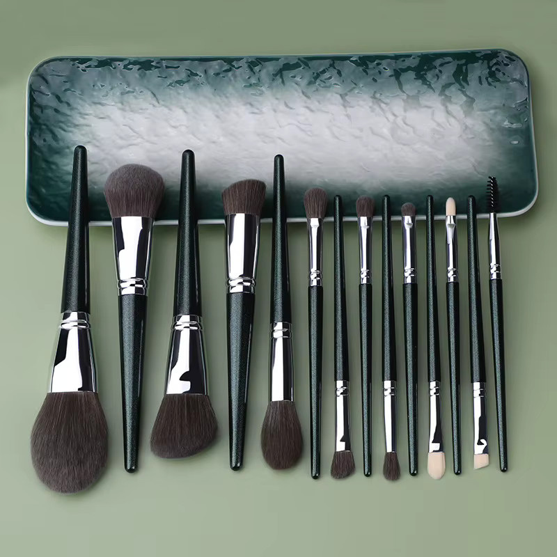 Klina Make-up Pinsel Set, 14 Stück, Ziegenhaar, Damen - Bild 3