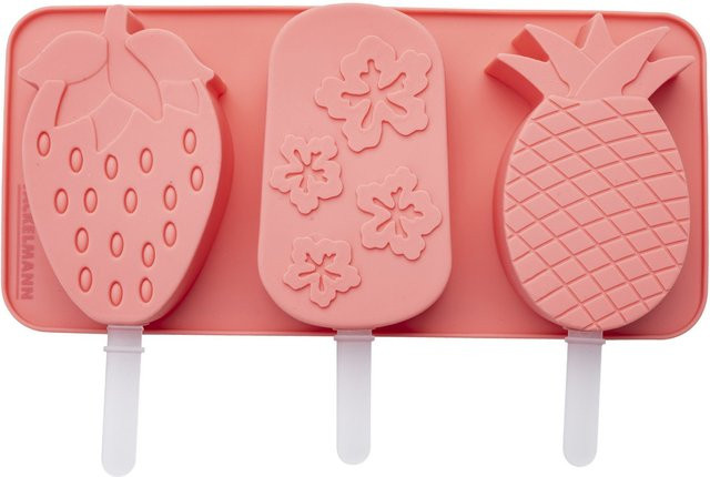 Fackelmann Eisform 3er Set Obst in Pink und Transparent aus Silikon - Bild 1