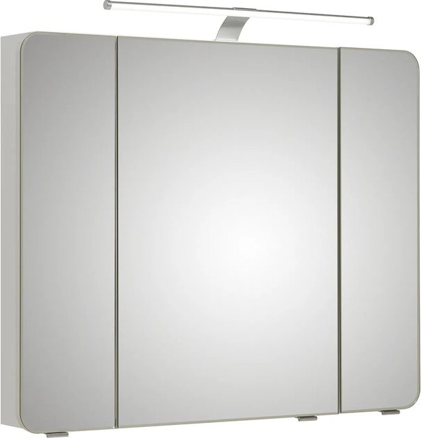 Pelipal Spiegelschrank Serie 4005 Weiß Hochglanz mit Soft-Close-Türen und Wandmontage, Breite: 90 cm, Höhe: 72 cm, Tiefe: 15 cm - Bild 1