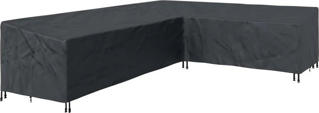 vidaXL Möbelschutzhülle für Ecksofas, Schwarz, Wasserabweisend, B/T/H: 355 x 275 x 80 cm - Bild 1