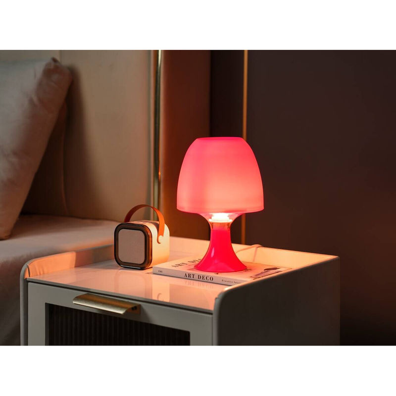 POCOline Tischleuchte Sveta in Pink aus Kunststoff mit E14 Fassung, Höhe: 24 cm - Bild 3