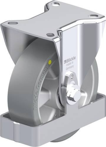 Blickle Stahlblech-Bockrolle B-ALTH 125K-AS-FS in Silber/Grau mit 125 mm Rad-Durchmesser und 250 kg Tragfähigkeit - Bild 1