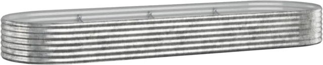 Furnicato Hochbeet aus verzinktem Stahl in Silber, B/T/H: 322 x 100 x 36 cm - Bild 1