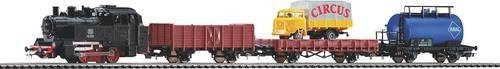 Piko H0 Start-Set Güterzug mit Bettung, 1:87