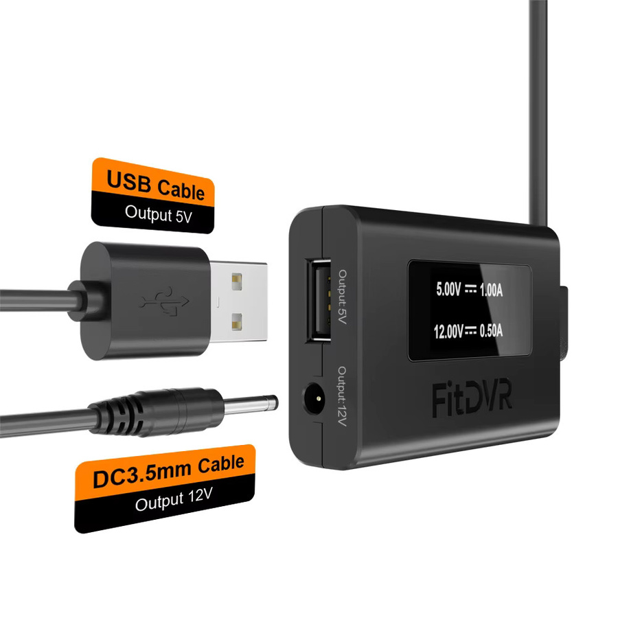 FitDVR Dashcam-Adapter 4-Pin für BMW E-Chassis 2004-2010 mit Regensensor und LED-Anzeige in Schwarz - Bild 2