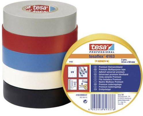 tesaflex 4163 Isolierband von TESA in Schwarz, Breite: 50 mm, Länge: 33 m - Bild 1