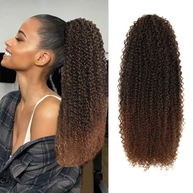 Booming Hair Chip-In-Haarverlängerung, Synthetischer Pferdeschwanz, 61 cm, Damen - Bild 1