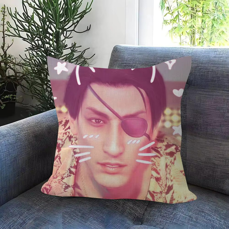Kayou Anime Goro Majima Yakuza Meme Kissenbezug, quadratisch, Mehrfarbig, B/B: 30 x 30 cm - Bild 4