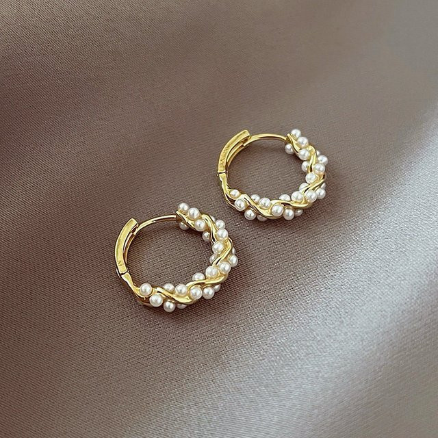 ZAKOL Creolen, Perle, Gold, Damen - Bild 1