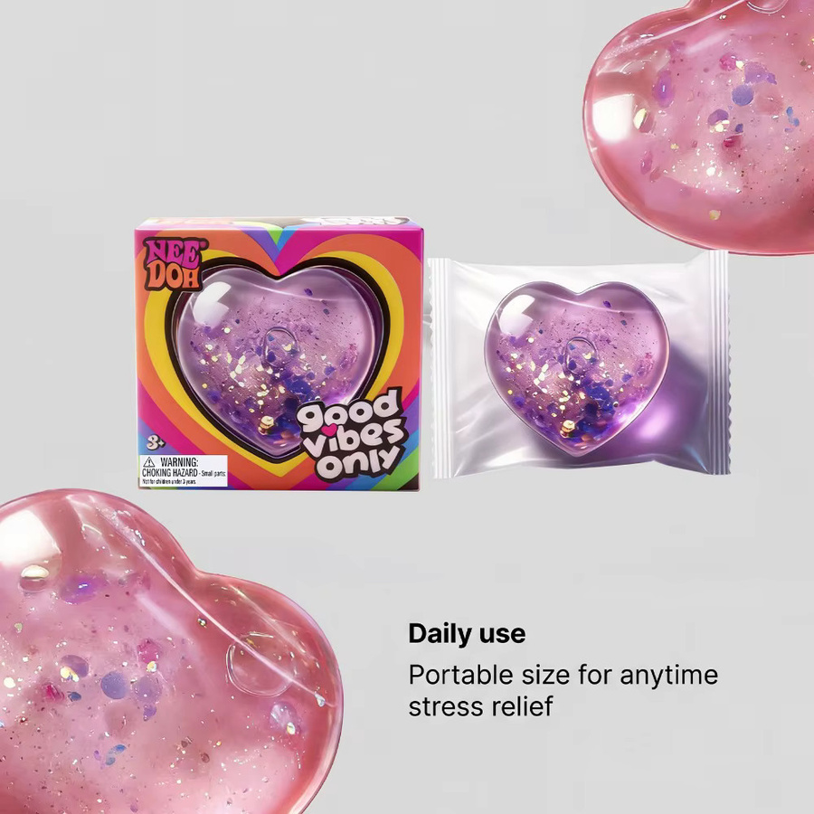Schylling Deedoh Love Squeeze Stressball, pink - Bild 2