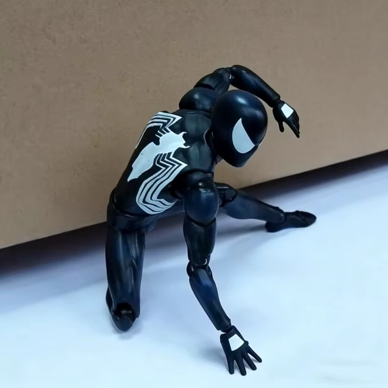 Mafex Symbiote Spider-Man Actionfigur, Marvel, 15cm, Einzelfigur - Bild 2