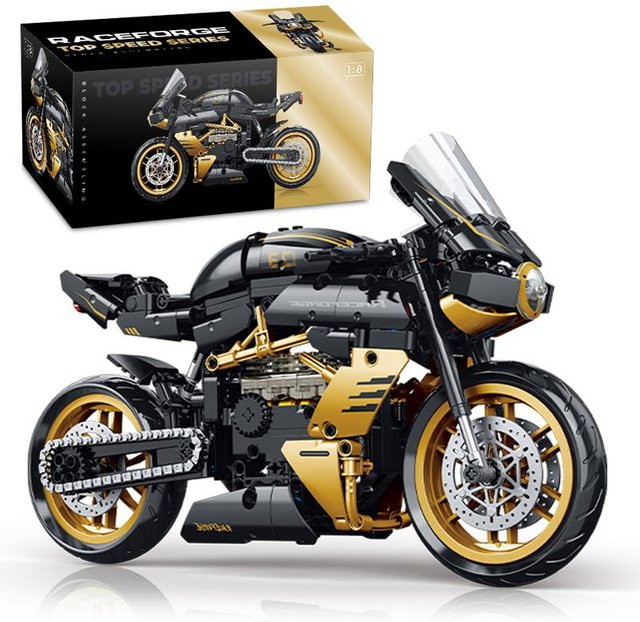 AGUS Super Rennmotorrad, Technische Bausteine, 500 Teile, ab 6 Jahren - Bild 1