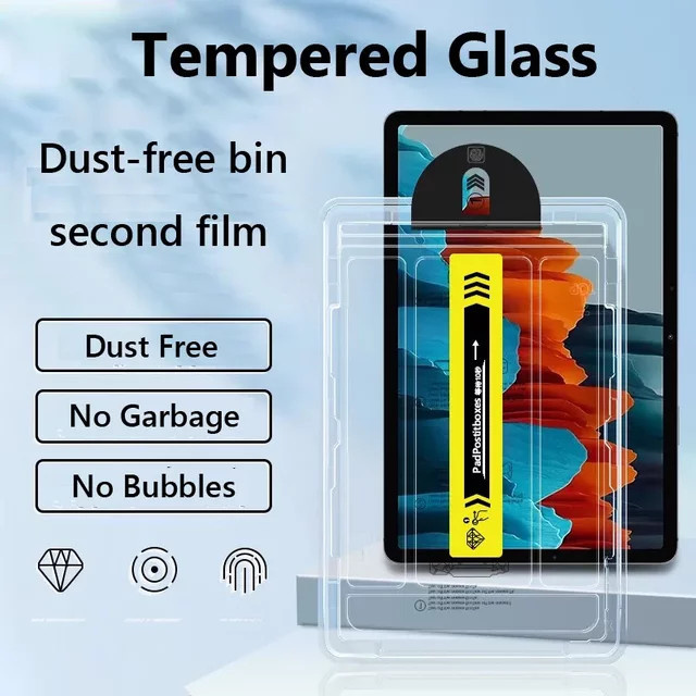 Gehärteter Glasschutz für Samsung Galaxy Tab S10 Plus, S9 FE, S8, S7 und Galaxy Tab A9 Plus, A9, transparent - Bild 1