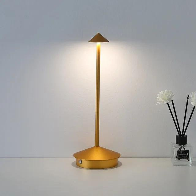 Xiao--Xiao Wiederaufladbare LED Tischlampe mit Touch-Funktion in Gold/Messing - Bild 1
