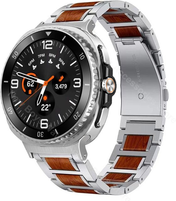 Jaytop Uhrenarmband Edelstahl, Schwarz, Unisex - Bild 1