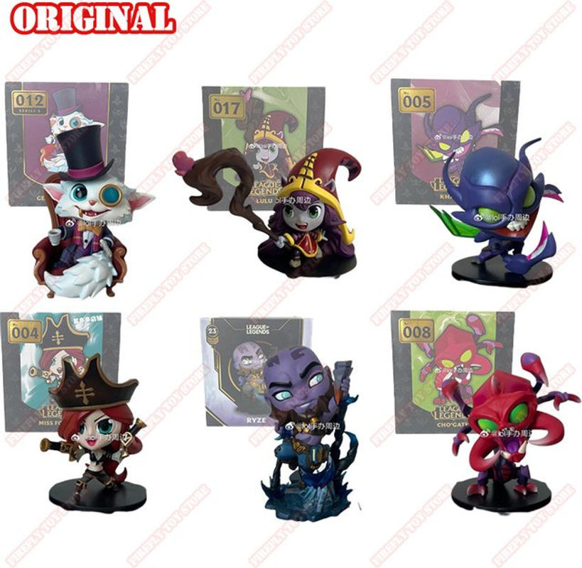 Bandai League of Legends Anime Action Figuren Jinx Teemo Poppy Set, mehrfarbig, Kunststoff - Bild 1