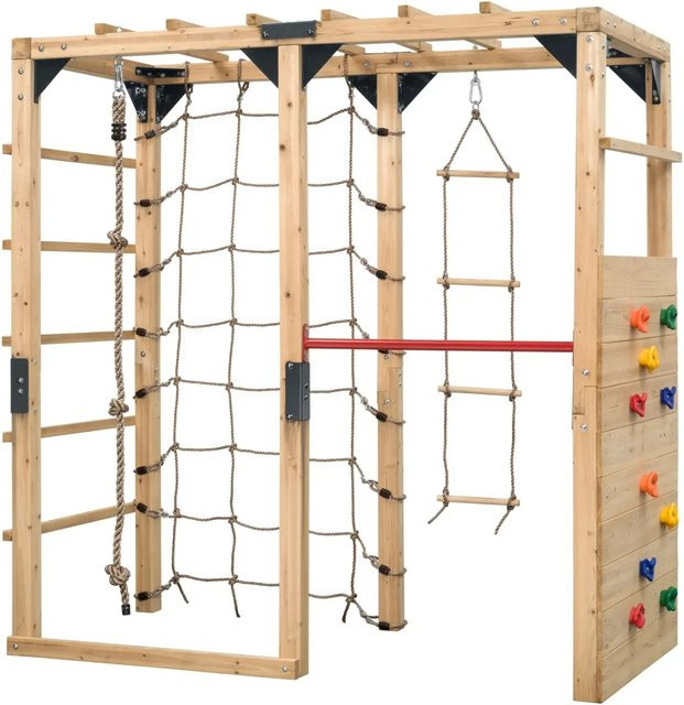 Swing King Klettergerüst Jack Natur FSC B/T/H: 215 x 209 x 100 cm - Bild 1