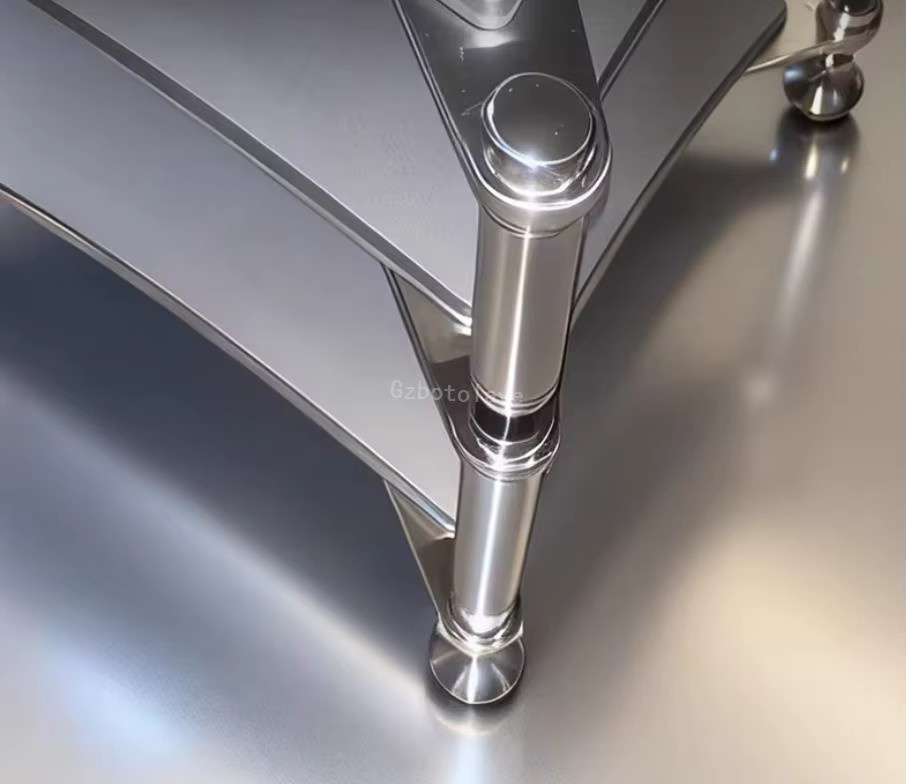 GZbotolave HIFI Audio Lautsprecher Verstärker Gehäuse Rack aus Edelstahl und Aluminium in Silber - Bild 3