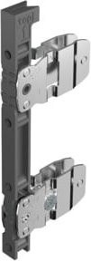 Hettich AVANTECH YOU Frontbefestigung H187/251 in Silber aus Stahl und Kunststoff mit Schrauben - Bild 1